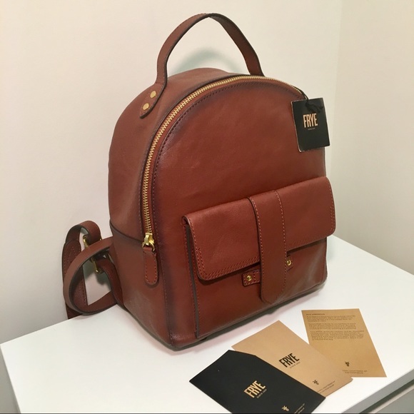 Frye Olivia Mini Backpack Cognac - Picture 2 of 8